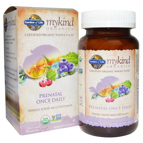 Garden of Life, MyKind Organics, Prenatal Once Daily, 90 Vegan Tablets فوائد