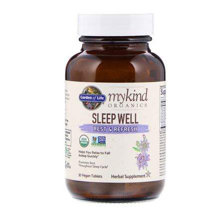 Garden of Life Sleep Formulas Herbal Formulas - عشبي, المعالجة المثلية, أعشاب, Sleep