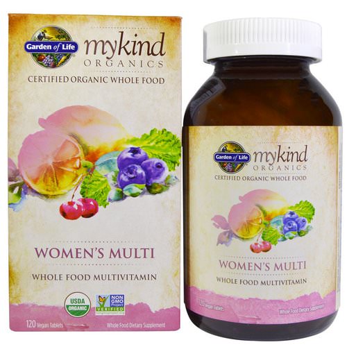 Garden of Life, MyKind Organics, Women's Multi, 120 Vegan Tablets فوائد
