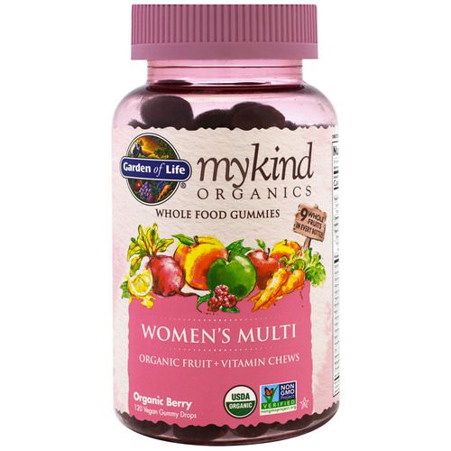Garden of Life, MyKind Organics, Women's Multi, Organic Berry, 120 Gummy Drops فوائد