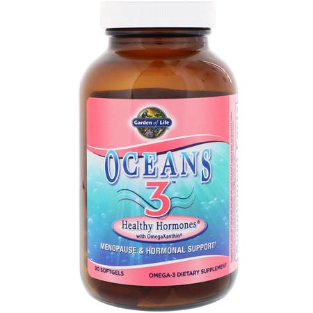 Garden of Life Women's Health Omega-3 Fish Oil - زيت السمك أوميغا 3, Omegas EPA DHA, زيت السمك, صحة المرأة