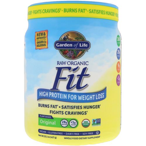 Garden of Life, RAW Organic Fit, High Protein for Weight Loss, 15.1 oz (427 g) فوائد