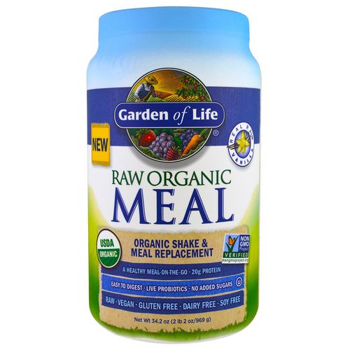Garden of Life, RAW Organic Meal, Shake & Meal Replacement, Vanilla, 2.13 lbs (969 g) فوائد