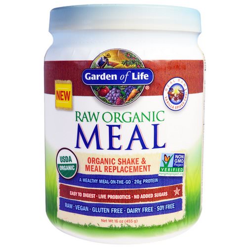 Garden of Life, RAW Organic Meal, Shake & Meal Replacement, Vanilla Spiced Chai, 16 oz (455 g) فوائد
