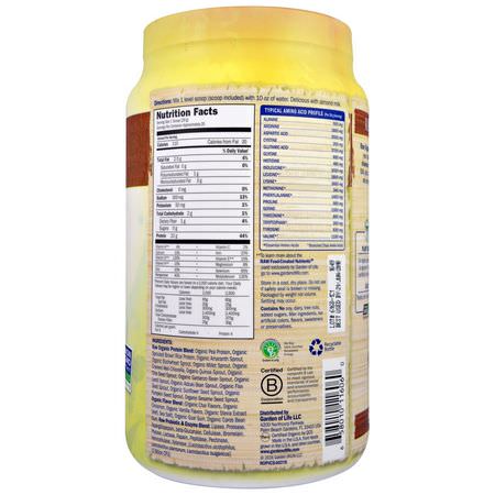 Garden of Life, RAW Organic Protein, Organic Plant Formula, Vanilla Chai, 1.3 lbs (580 g):البر,تين النباتي, المصنع