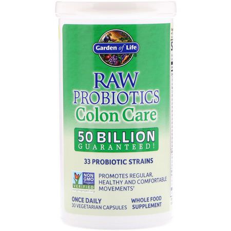Garden of Life Probiotic Formulas Colon Cleanse - تطهير الق,ل,ن, البر,بي,تيك, الهضم, المكملات الغذائية