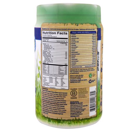 Garden of Life, Raw Protein & Greens, Organic Plant Formula, Real Raw Vanilla, 19.3 oz (548 g):الخضر, س,برف,دس