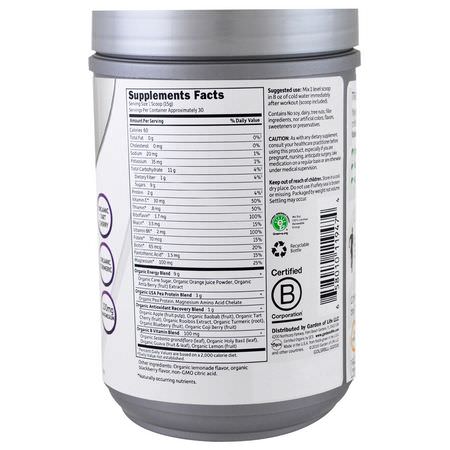 Garden of Life, Sport, Organic Plant-Based Recovery, Blackberry Lemonade, 15.7 oz (446 g):البر,تين النباتي, المصنع