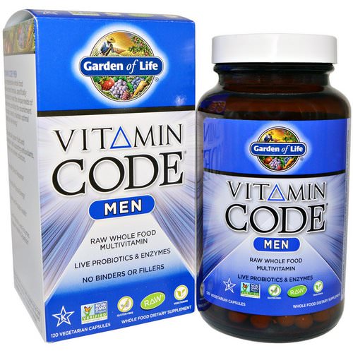 Garden of Life, Vitamin Code, Men, 120 Vegetarian Capsules فوائد