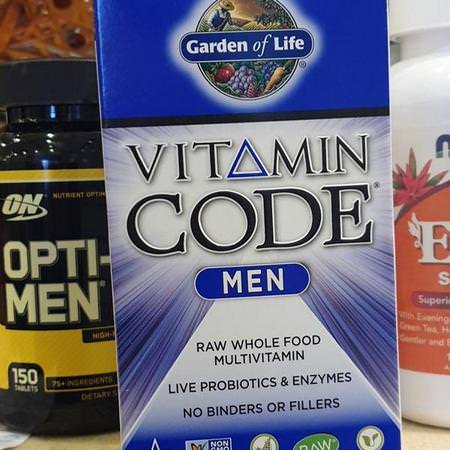 Garden of Life Men's Multivitamins - الفيتامينات المتعددة للرجال, صحة الرجل, المكملات الغذائية