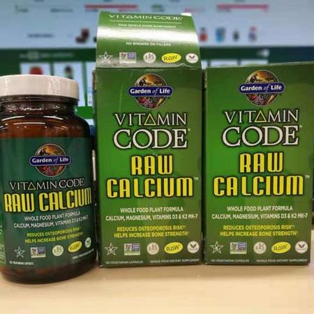 Garden of Life, Vitamin Code, Raw Calcium, 120 UltraZorbe Vegetarian Capsules