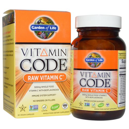 Garden of Life, Vitamin Code, Raw Vitamin C, 60 Vegan Capsules فوائد