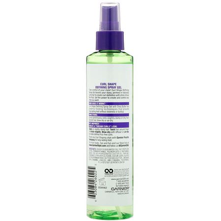 Garnier, Fructis, Curl Shape, Defining Spray Gel, 8.5 fl oz (250 ml):علاجات الإجازة