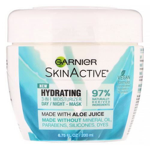 Garnier, SkinActive, Hydrating 3-in-1 Moisturizer with Aloe Juice, 6.75 fl oz (200 ml) فوائد