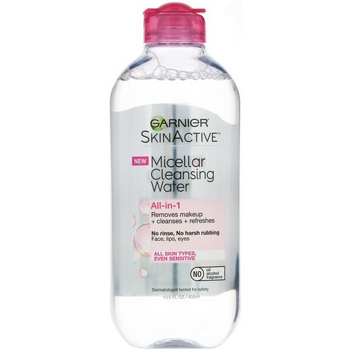 Garnier, SkinActive, Micellar Cleansing Water, All-in-1 Makeup Remover, All Skin Types, 13.5 fl oz (400 ml) فوائد