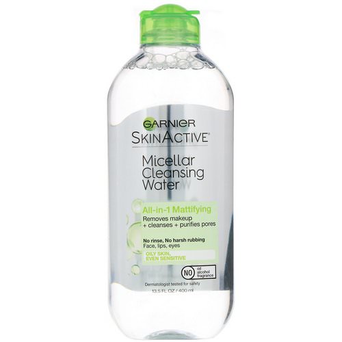 Garnier, SkinActive, Micellar Cleansing Water, All-in-1 Makeup Remover, Oily Skin, 13.5 oz (400 ml) فوائد