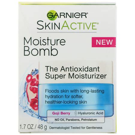 Garnier, SkinActive, Moisture Bomb, The Antioxidant Super Moisturizer, 1.7 oz (48 g):مرطب لل,جه, العناية بالبشرة