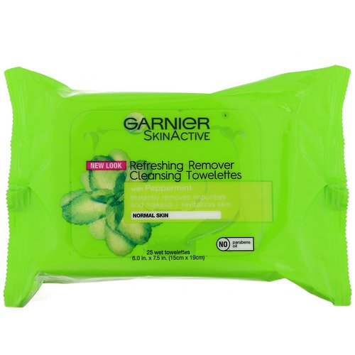 Garnier, SkinActive, Refreshing Remover Cleansing Towelettes, 25 Wet Towelettes فوائد