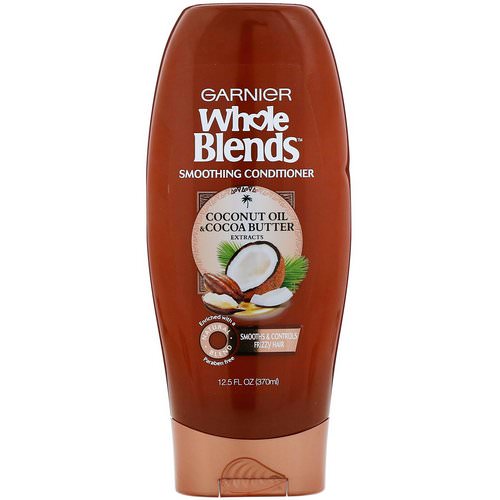 Garnier, Whole Blends, Coconut Oil & Cocoa Butter Smoothing Conditioner, 12.5 fl oz (370 ml) فوائد