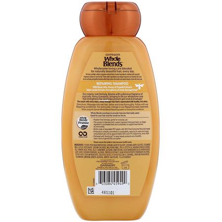 Garnier, Whole Blends, Honey Treasures Repairing Shampoo, 12.5 fl oz (370 ml):بلسم, شامب,