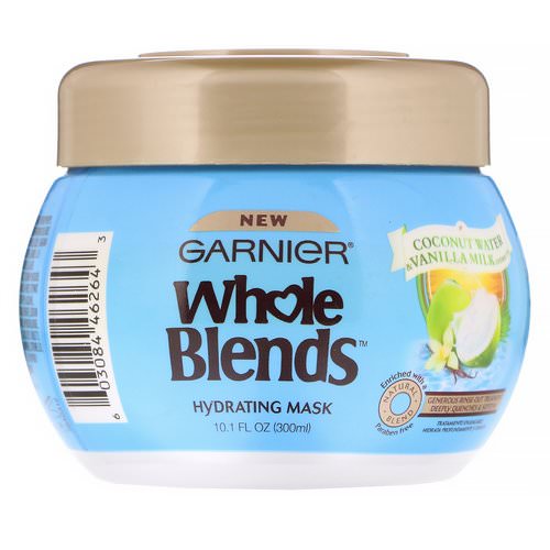 Garnier, Whole Blends, Hydrating Mask, Coconut Water & Vanilla Milk, 10.1 fl oz (300 ml) فوائد