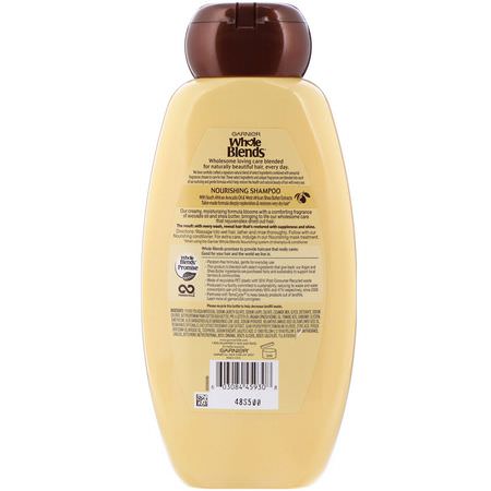 Garnier, Whole Blends, Nourishing Shampoo, Avocado Oil & Shea Butter Extracts, 22 fl oz (650 ml):بلسم, شامب,