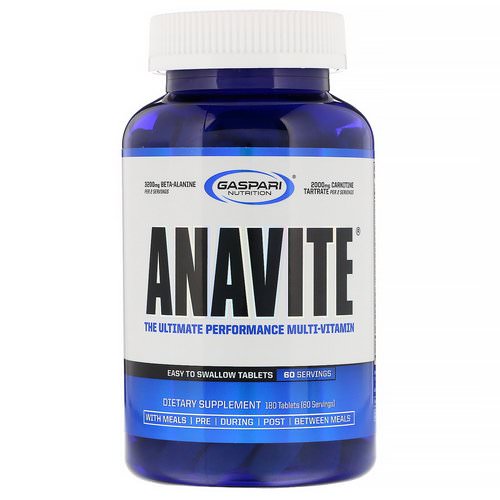 Gaspari Nutrition, Anavite, The Ultimate Performance Multi-Vitamin, 180 Tablets فوائد