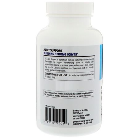 GAT Glucosamine Chondroitin Formulas - الجل,ك,زامين ش,ندر,يتن, المفصل, العظام, المكملات الغذائية