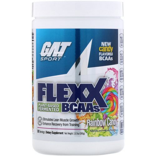 GAT, Flexx BCAAs, Rainbow Candy, 13.7 oz (390 g) فوائد