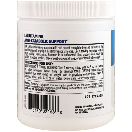 GAT L-Glutamine - L-Glutamine, أحماض أمينية, ملاحق
