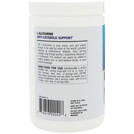 GAT L-Glutamine - L-Glutamine, أحماض أمينية, مكملات