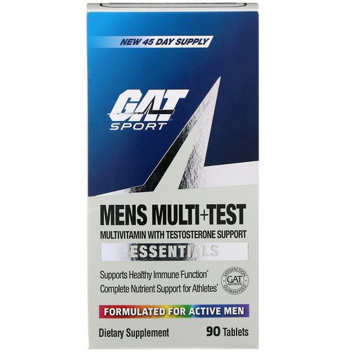 GAT, Men's Multi+Test, Multivitamin with Testosterone Support, 90 Tablets فوائد