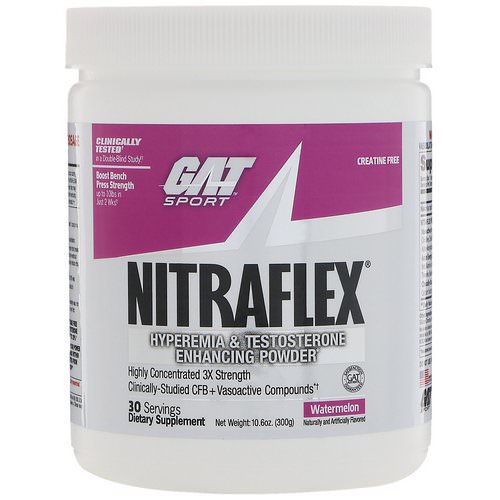 GAT, Nitraflex, Watermelon, 10.6 oz (300 g) فوائد