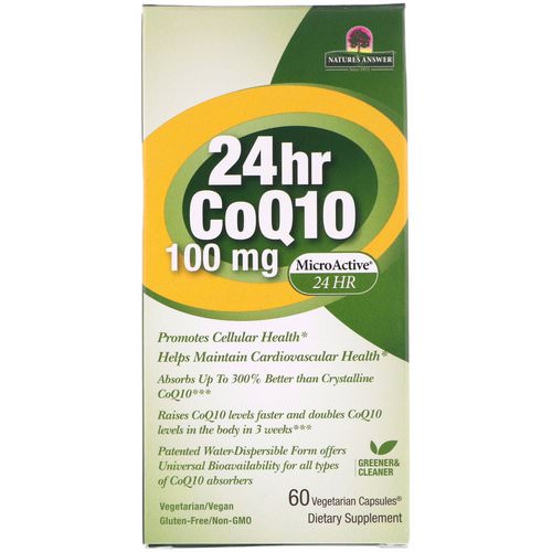 Genceutic Naturals, 24hr CoQ10, 100 mg, 60 Vegetarian Capsules فوائد