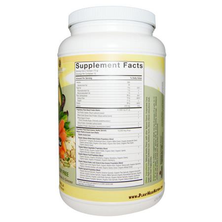 Genceutic Naturals, Plant Head, Real Meal, Vanilla, 2.3 lb (1050 g):البر,تين النباتي ,