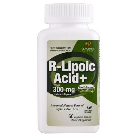 Genceutic Naturals Alpha Lipoic Acid - حمض ألفا ليب,يك, مضادات الأكسدة, المكملات الغذائية