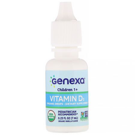 Genexa LLC Children's Vitamin D - فيتامين (د) للأطفال, صحة الطفل, الأطفال, الطفل