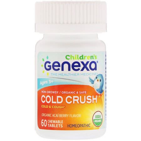 Genexa LLC Children's Cold Flu Cough Cold Cough Flu - البرد, المكملات الغذائية, السعال, الإنفل,نزا