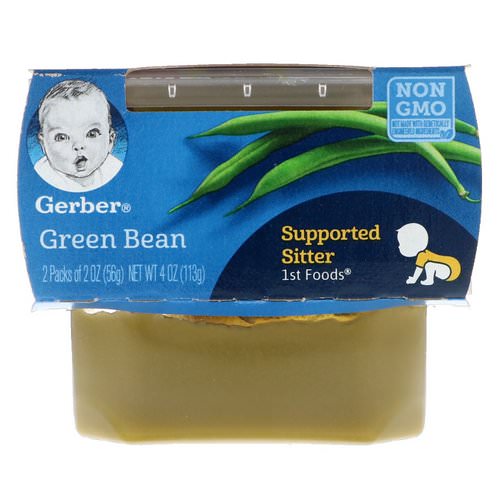 Gerber, 1st Foods, Green Bean, 2 Pack, 2 oz (56 g) Each فوائد
