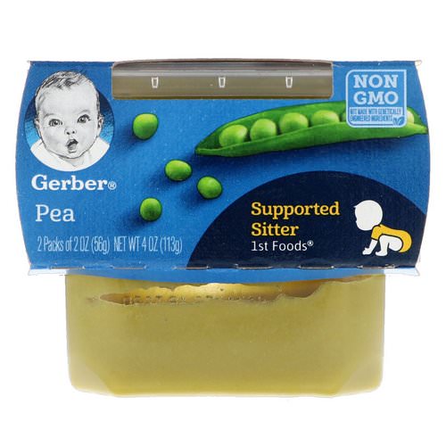 Gerber, 1st Foods, Pea, 2 Pack, 2 oz (56 g) Each فوائد