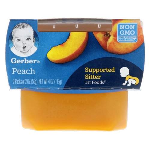 Gerber, 1st Foods, Peach, 2 Pack, 2 oz (56 g) Each فوائد