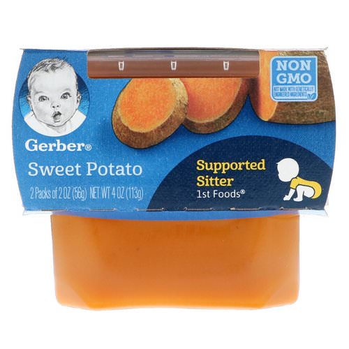 Gerber, 1st Foods, Sweet Potato, 2 Pack, 2 oz (56 g) Each فوائد