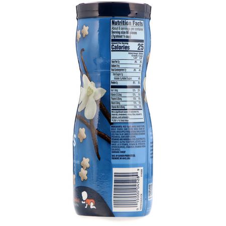 Gerber, Puffs Cereal Snack, Vanilla, 8+ Months, 1.48 oz (42 g):وجبات خفيفة, Bars