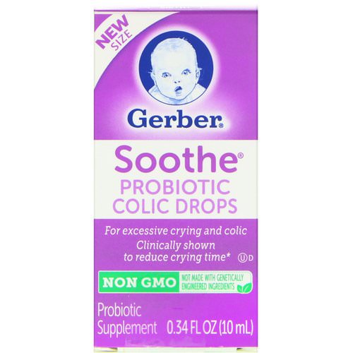 Gerber, Soothe, Probiotic Colic Drops, 0.34 fl oz (10 ml) فوائد