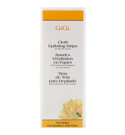 Gigi Spa, Cloth Epilating Strips for Soft Waxes, Small, 100 Strips فوائد