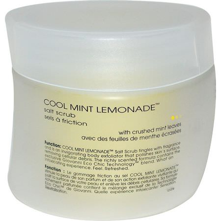 Giovanni, Salt Scrub, Cool Mint Lemonade, 9 oz (260 g):الدعك, المقشرات