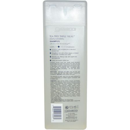 Giovanni, Tea Tree Triple Treat Invigorating Shampoo, 8.5 fl oz (250 ml):شامب, العناية بالشعر