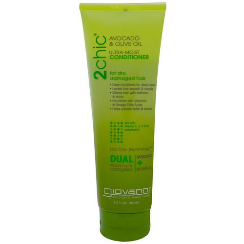 Giovanni, 2chic, Ultra-Moist Conditioner, for Dry, Damaged Hair, Avocado & Olive Oil, 8.5 fl oz (250 ml) فوائد