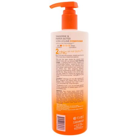 Giovanni, Ultra-Volume Conditioner, for Fine Limp Hair, Tangerine & Papaya Butter, 24 fl oz (710 ml):بلسم, العناية بالشعر