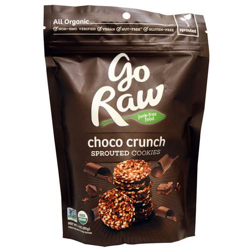 Go Raw, Organic, Choco Crunch Sprouted Cookies, 3 oz (85 g) فوائد